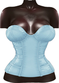 Kaithleen's Pin Up Set Corset - Blue