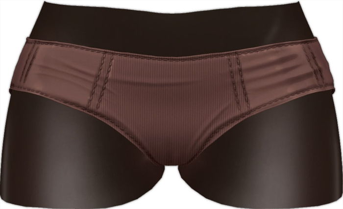 Kaithleen's Pin Up Set Shorts - Brown