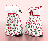 White Cherry Dress