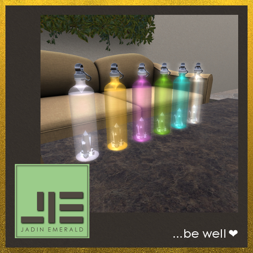 JE. Murkha Crystal Water Bottles - C/M (Wear to Unpack)