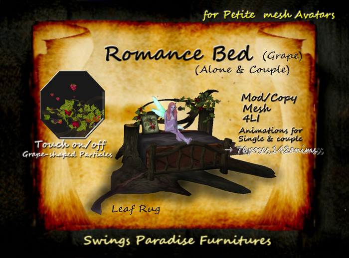 Petite Mesh Avatars Romance Bed (grape)