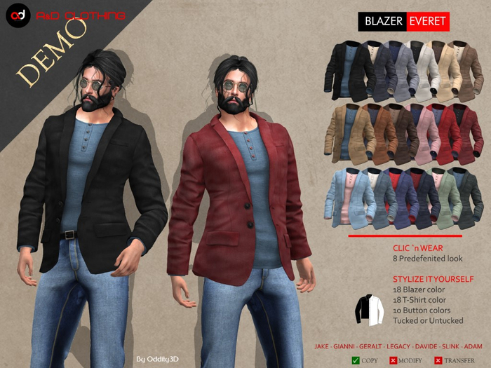 A&D Clothing - Blazer -Everet- DEMOs