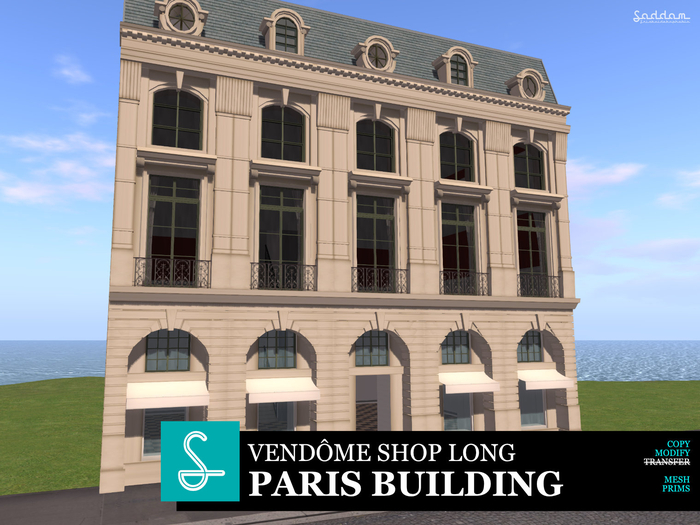 Paris Vendome Shop Long - Building
