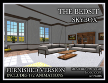 TMG - THE BEDSIT SKYBOX - FURNISHED VERSION WITH 172 ANIMATIONS*