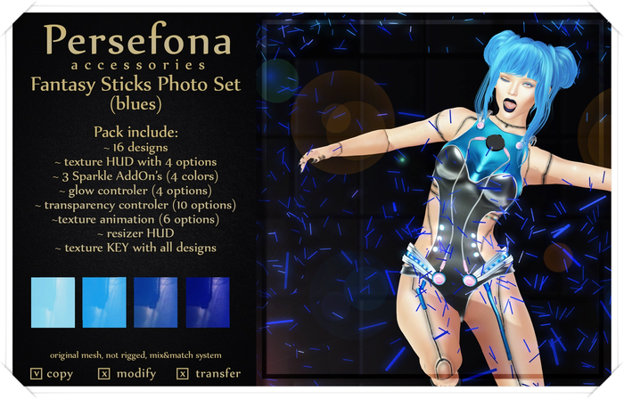 Persefona Fantasy Sticks (blues)