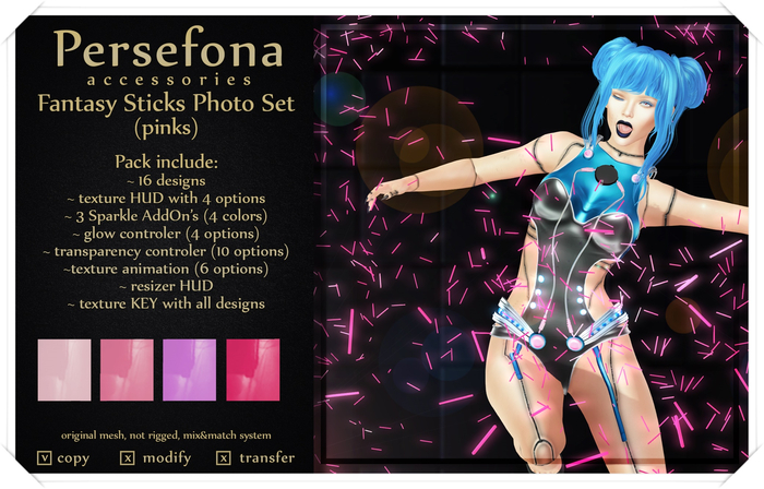 Persefona Fantasy Sticks (pinks)