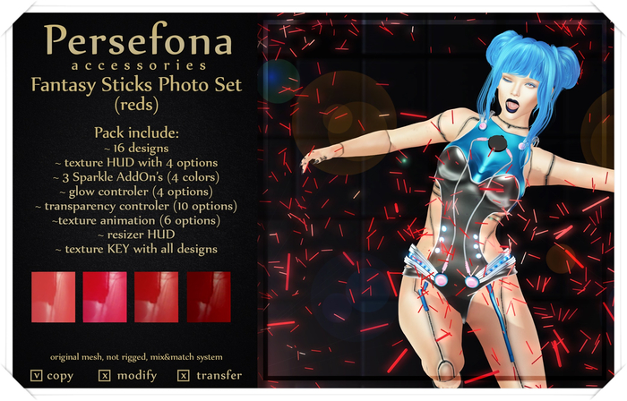 Persefona Fantasy Sticks (reds)