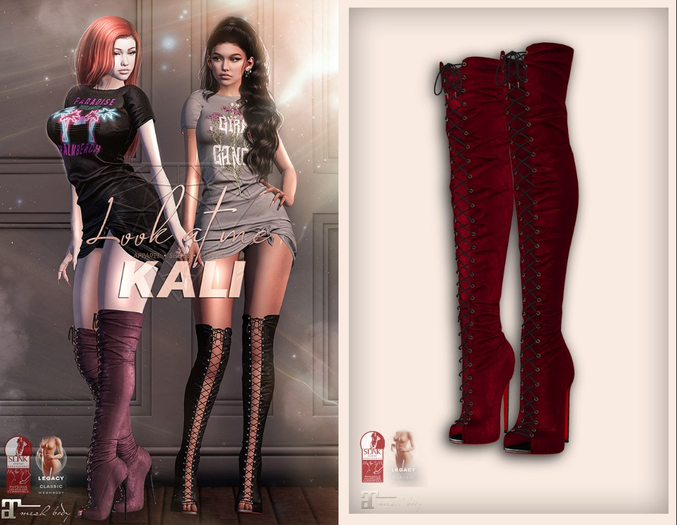 Look At Me. Kali : Boots - red
