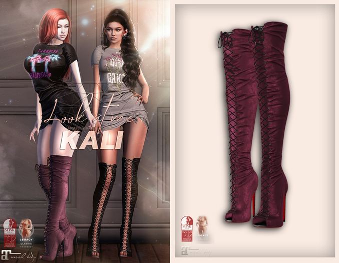 Look At Me. Kali : Boots - mulberry
