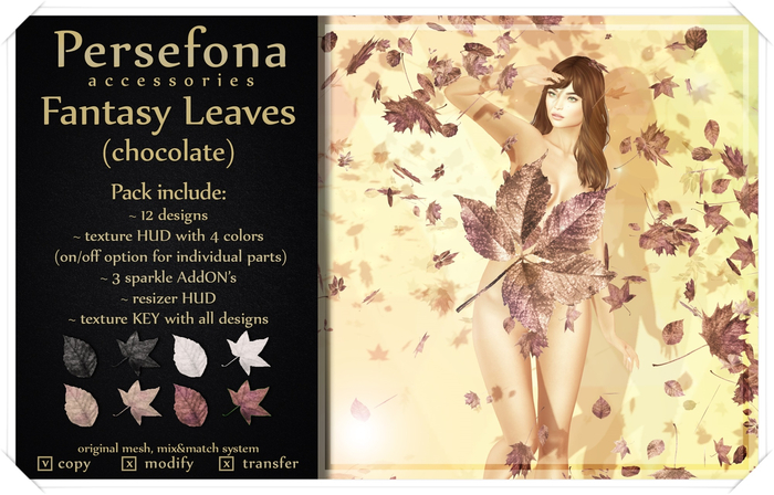 Persefona Fantasy Leaves (chocolate)