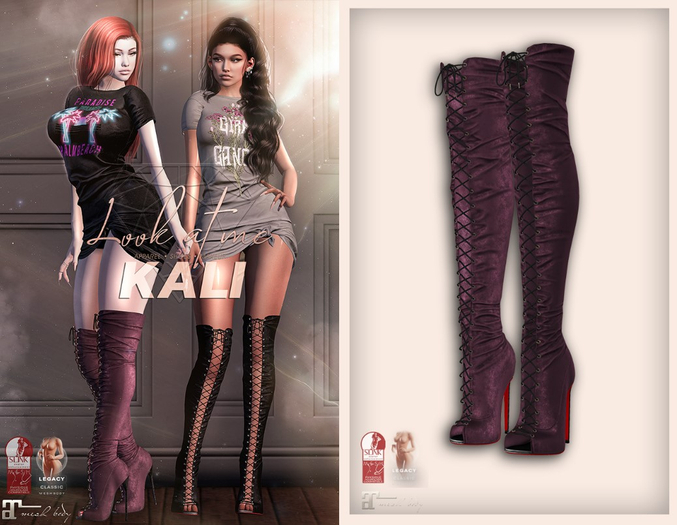 Look At Me. Kali : Boots - carmine