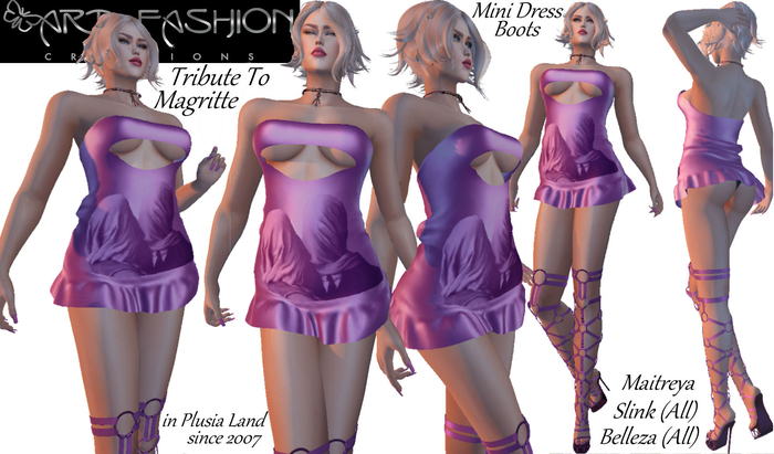 ART & FASHION - TRIBUTETOMAGRITTE OUTFIT