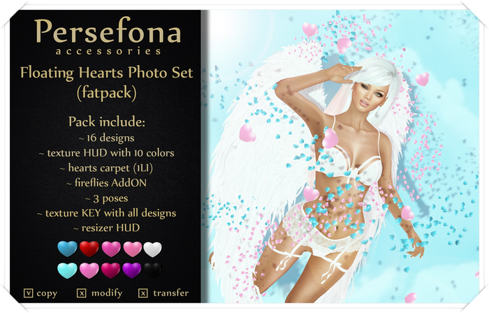 Persefona Floating Hearts Photo Set (fatpack)