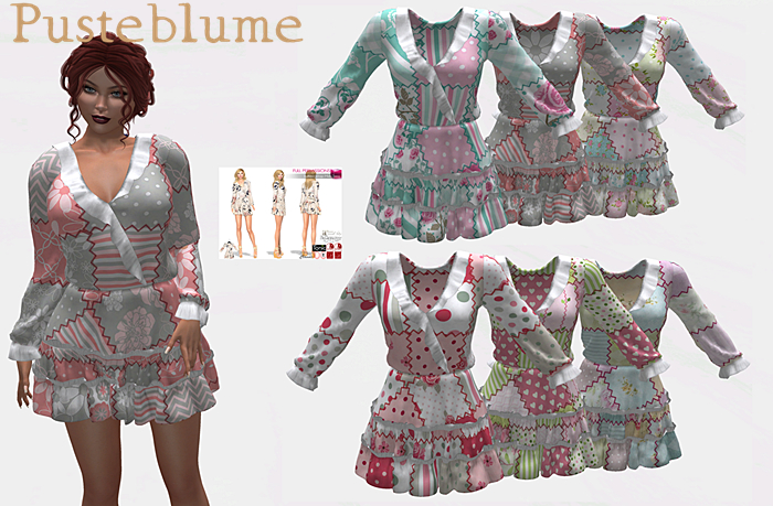 [Pusteblume]Texture for MI963822 Ruffled Wrap Midi Dress Set 3