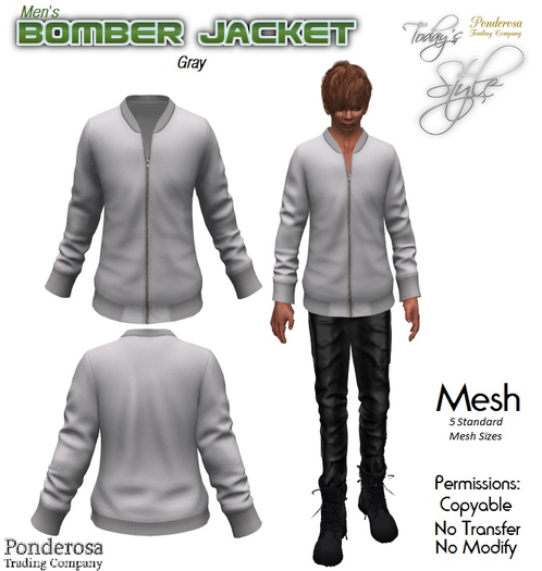 Bomber Jacket - Gray