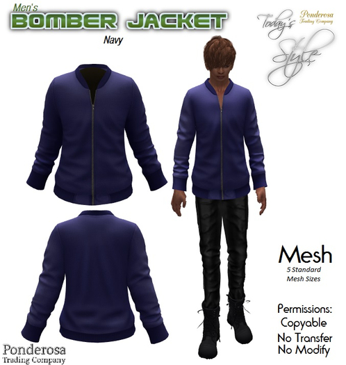 Bomber Jacket - Navy