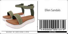 Mia Bebe TODDLER & YOUTH Ellen Sandals - Olive [Wear]