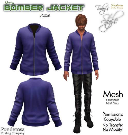 Bomber Jacket - Purple