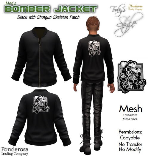 Bomber Jacket - Shotgun Skeleton