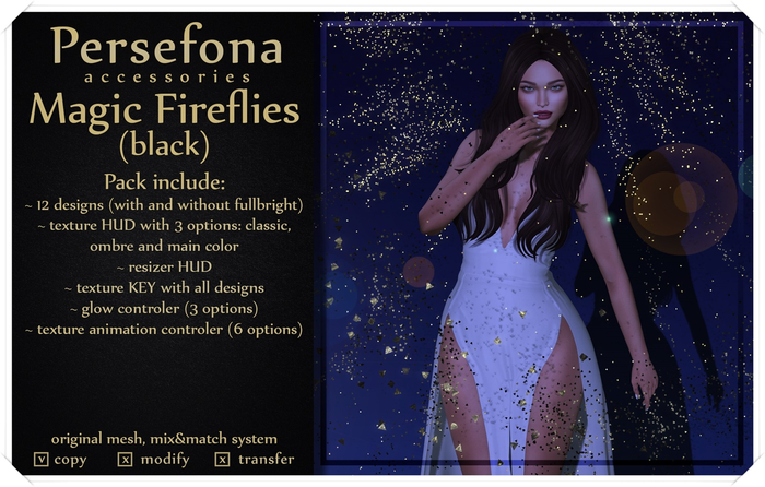 Persefona Magic Fireflies (black)