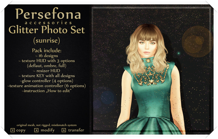 Persefona Glitter Photo Set (sunrise)
