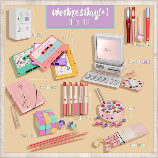 Wednesday[+] ~ 90's Life ~ Lockers - COMMON