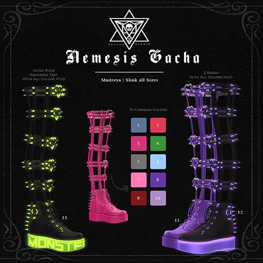 +Psycho Barbie+ [11. Nemesis Boots - RARE] - Boxed
