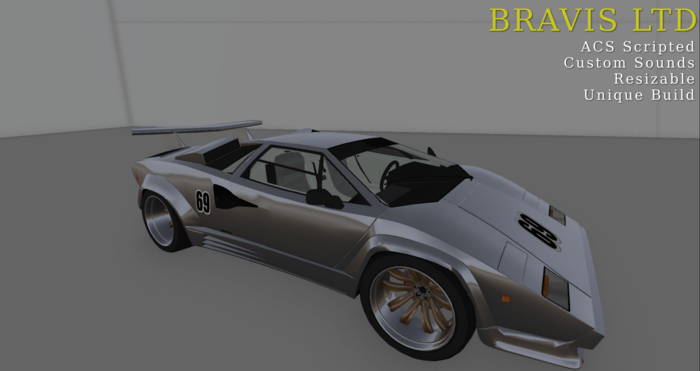Bravis LTD Countach Drag car Container
