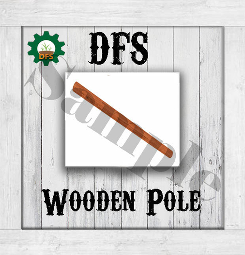THF WHITE DFS Wooden Pole