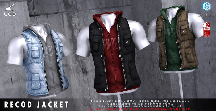 [LOB] RECOD JACKET - RED