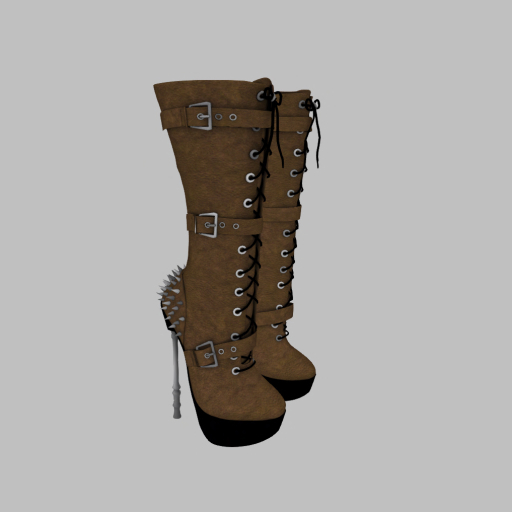 ::AMF:: Lilith mid calf Boots Brown- Add to Open