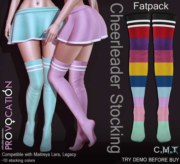 [Provocation] Cheerleader Stocking-Fatpack