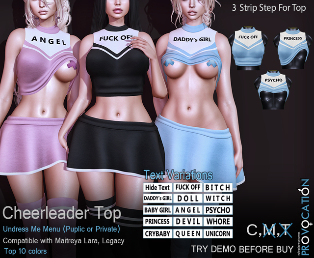 [Provocation] Cheerleader top-StripMe-Fatpack