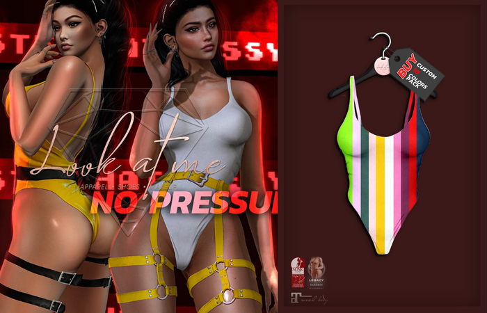 Look At Me. No Pressure : Bodysuit - LATEX pack