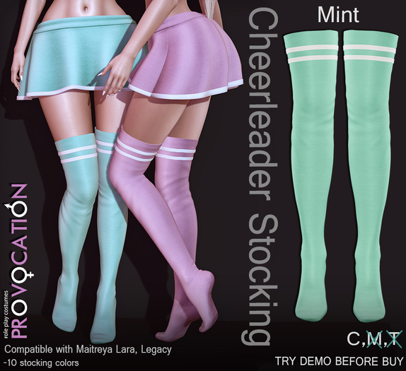 [Provocation] Cheerleader Stocking-Mint