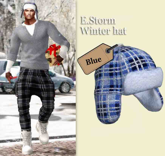 E.Storm Winter hat. Blue