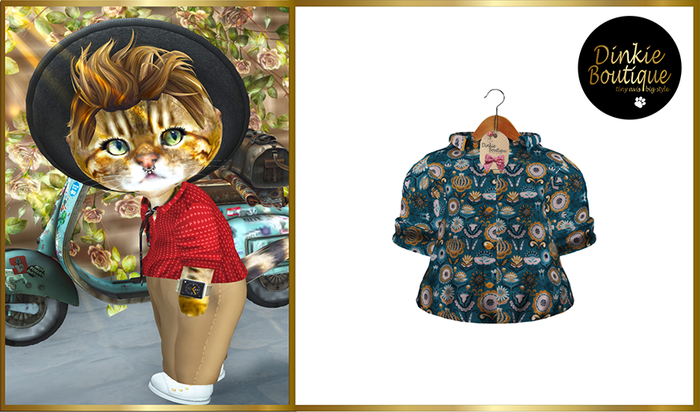 *DB* DINKIES CALVIN SHIRT* floral