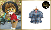 *DB* DINKIES CALVIN SHIRT* blue plaid