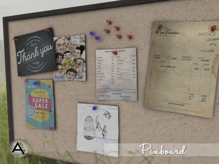 Antica Pinboard