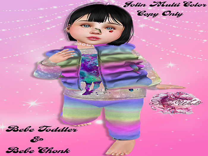 (SW) Outfit Jolin Multi Color Bebe Toddler /Bebe Chonk