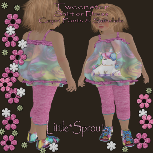 (Tweenster) Little*Sprouts-Rainbow Unicorn(Boxed)