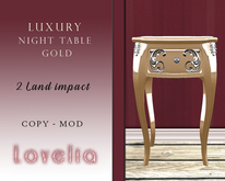 Luxury night table-gold-MP