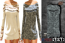 {LD}Clothing-Shoulder Sweater/Ash