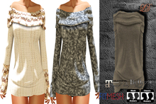 {LD}Clothing-Shoulder Sweater/Latte