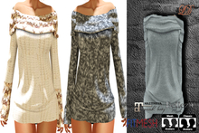 {LD}Clothing-Shoulder Sweater/Grey