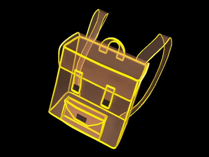 (fd) Clear 90's Backpack - Nude