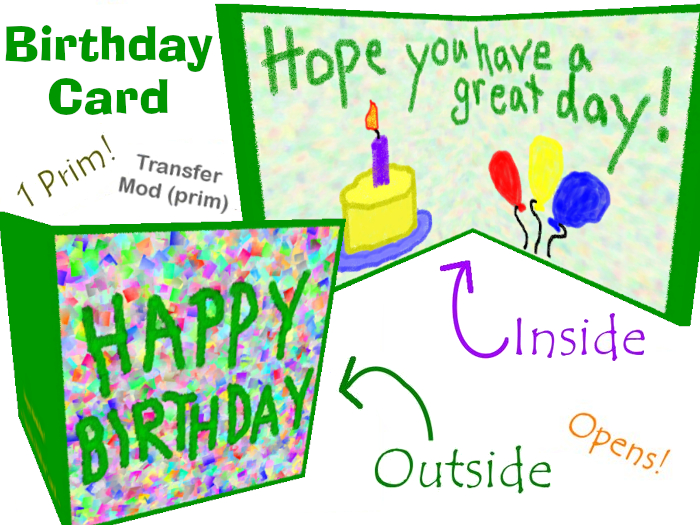 *Timeless Child* Birthday Card (opens and closes)