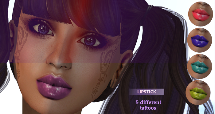 **Stylovely** - GIFT 5 different lipsticks tattoos