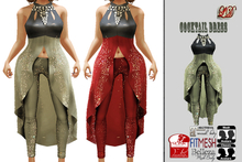 {LD}Clothing-Cocktail Halter Top With Pant/Beige