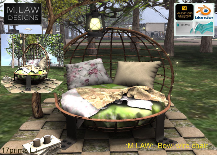 .:M.LAW:. Bowl wire chair BOX